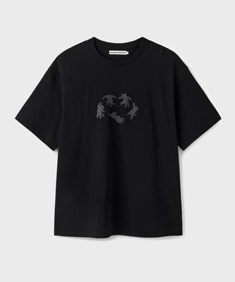 Beulaendideu Cats Graphic T-Shirt [Black]