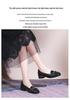 Women's 2026 New Style Black Leather Loafers - Soft Sole, Comfortable, Low-Cut Chunky Heel, Square Toe, Spring/Autumn.