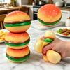 Squishy Hamburger Stress Ball Fidget Toy Sensory Anti-Stress Toy For Tension & Anxiety Relief Soft Fun Squeeze Plaything