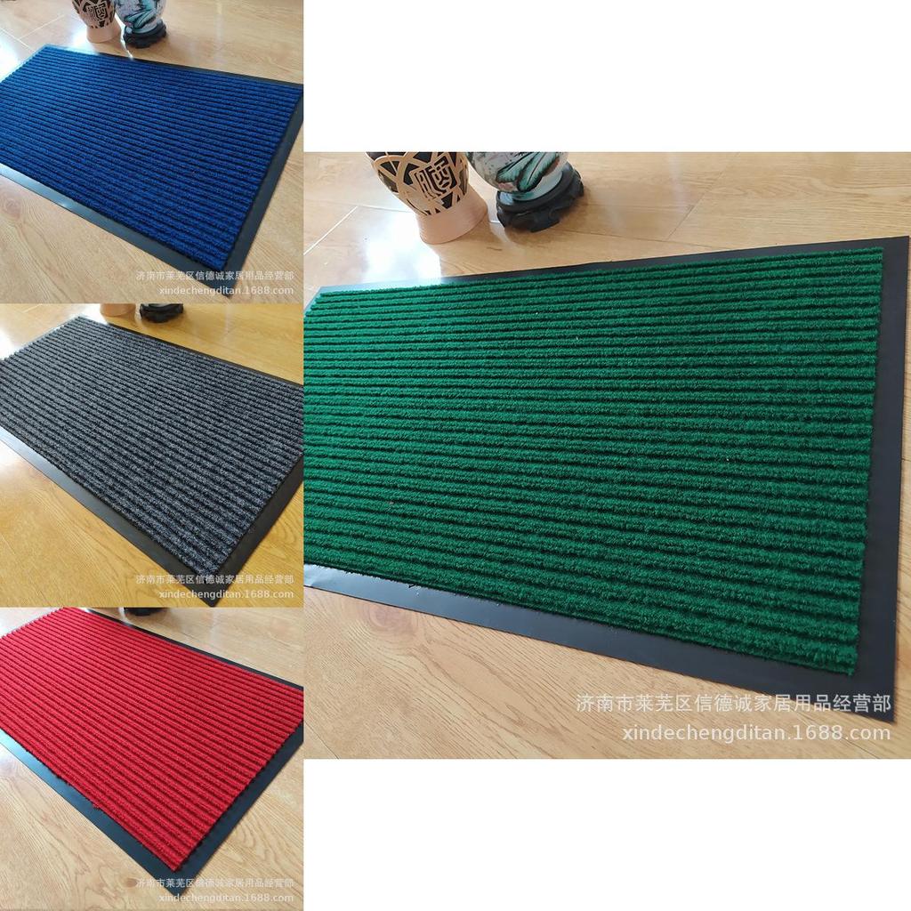 Modern Simple Patterned Corrugated Doormat With Absorbent Fibers For Indoor And Outdoor Use