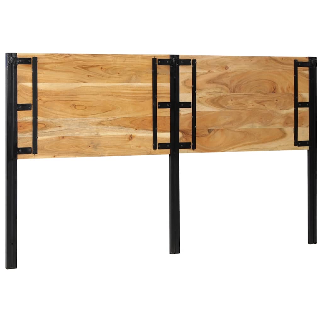 Headboard 180 cm Solid Acacia Wood and Iron