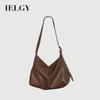 High-Quality Retro Bag Large-Capacity One-Shoulder Commuter Soft Leather Cross-Body Tote Bag