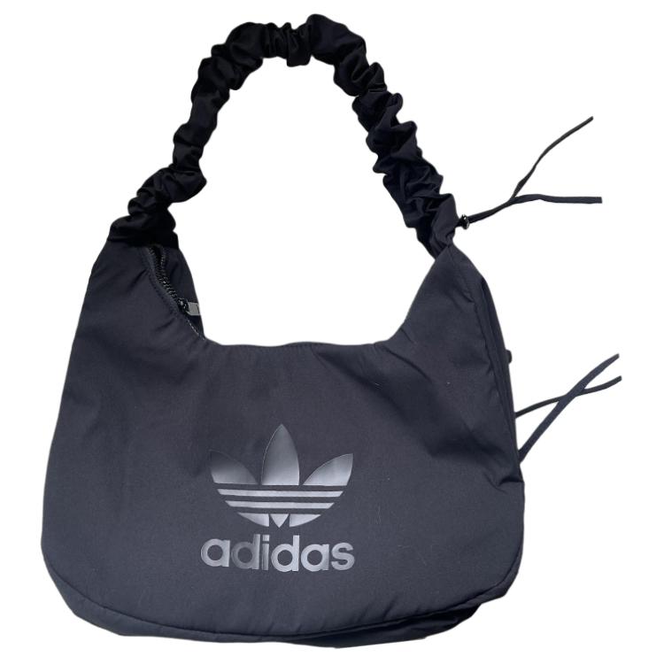 New Adidas Canvas Bag Cloud Bag Handbag Shoulder Bag Medium Size Women's Black JP0145