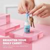 1/5Pcs Cat's Pearl Milk Tea Keychain Sand Bottles Car Key Chains Creative And Cute Milk Tea Cups Pendant Bag Decoration