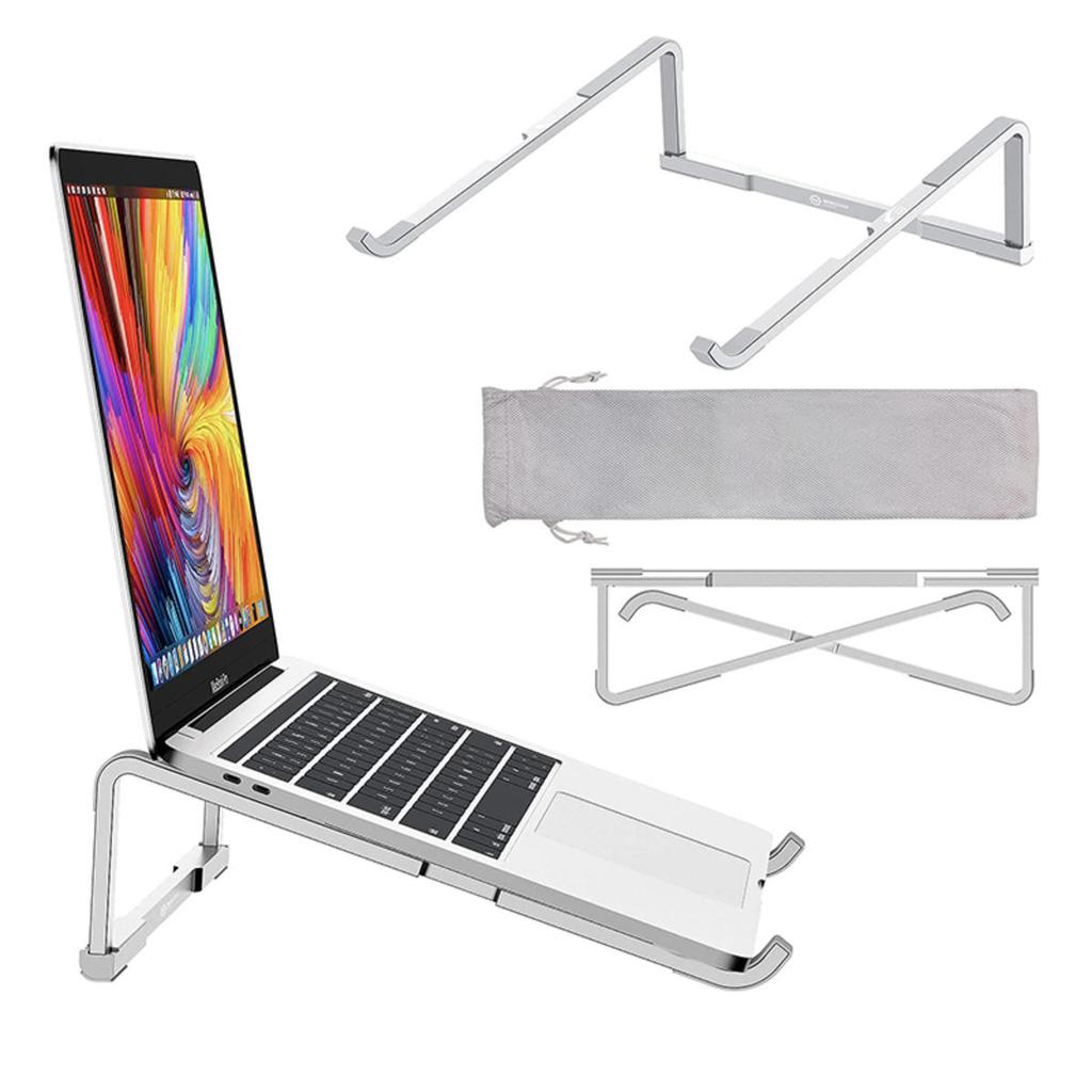 Aluminum Alloy Laptop Holder Stand Desktop Height Increase Foldable Heat Dissipation Bracket Anti Slip For All Notebook