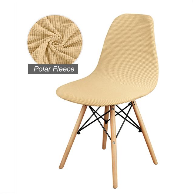 1 /2 /4 /6 Pcs Seat Cover For Shell Chair Washable Removable Armless Shell Chair Cover Banquet Home Hotel Slipcover Seat Case