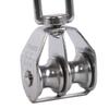 Stainless Steel Pulley M15/M25 Single/Double Wheel Swivel Lifting Rope Pulley Set Lifting Wheel Tools Wire Rope Crane Pulley