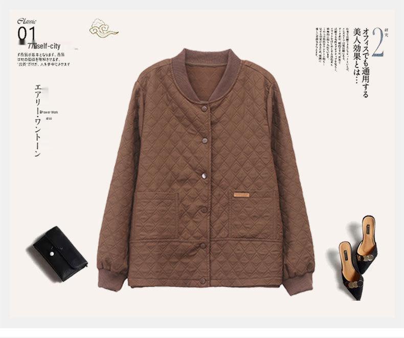 2024 Spring/Autumn Women's Short Coat: Chic, Age-Defying, Versatile Jacket for Middle-Aged Women