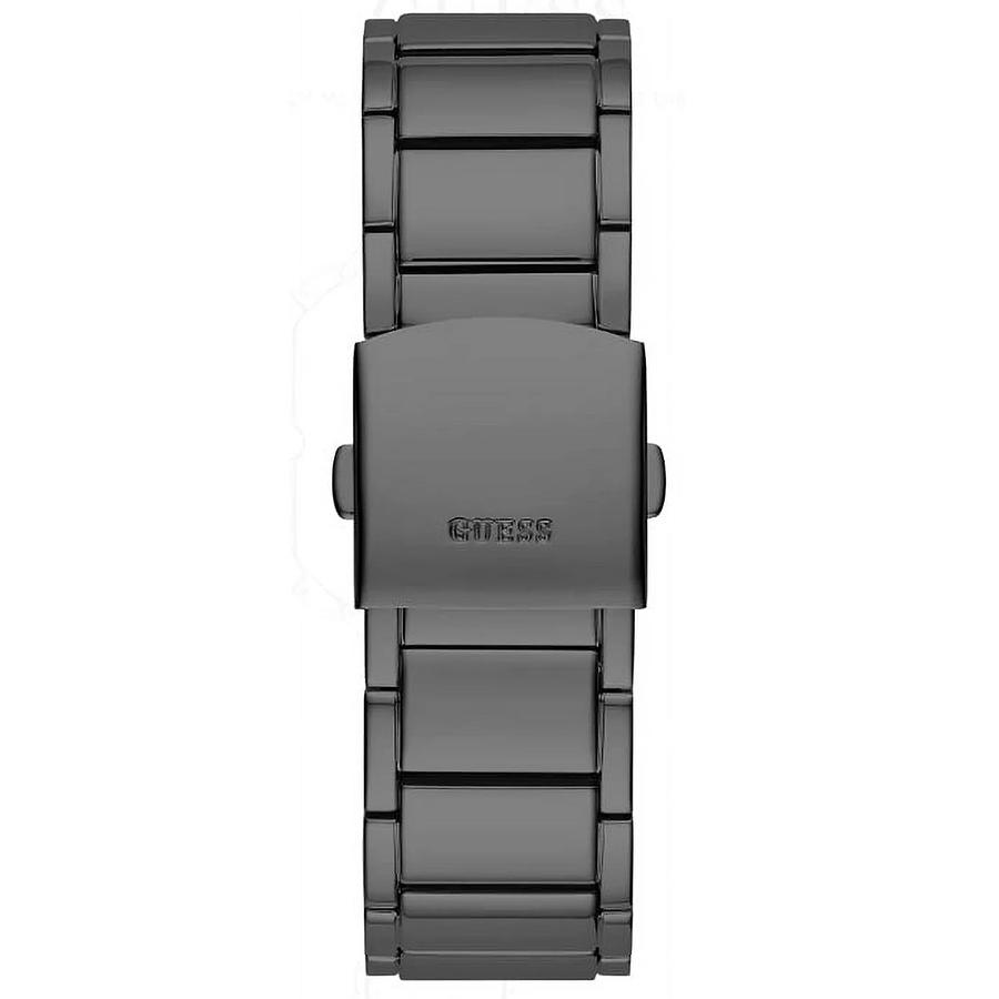 Guess Men's Quartz Watch with Three Hands and Black Stainless Steel Strap - GW0094G3