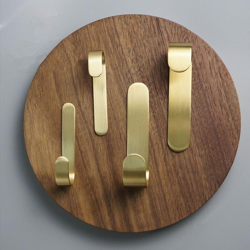 Wall Hooks & Hangers Modern Simple Gold Wall Hooks Home Storage Organisation