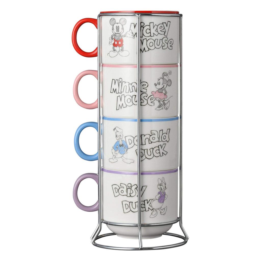 Francfranc Disney Tower Sketch Insulated Disney Set Mugs, Mugs, 4-Piece