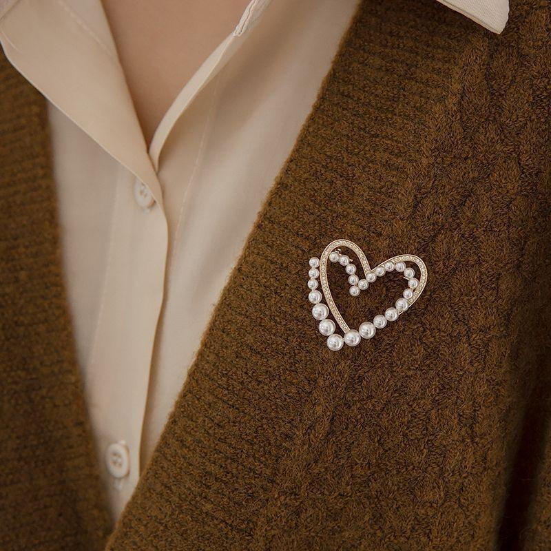 

Дизайнерская брошь Sense Pearl Love Brooch, универсальная, премиум-класса, женская, изящная, фиксированная, антибликовая, аксессуары для одежды