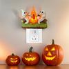 2024 Ghost Campfire Flickering Night Light Halloween Ghost Campfire Festival EU US Funny Cute Chost Design LED Light Home Decor