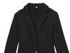 Chic European & American Women's Designer Black Lace Patchwork Slim Fit Blazer