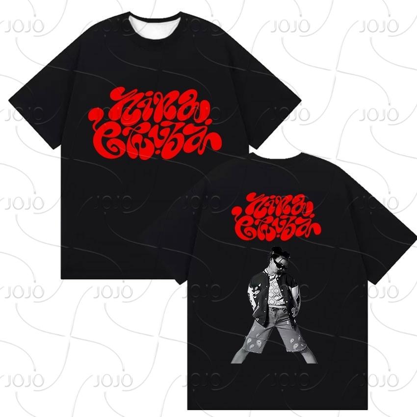 Nina Chuba Gira del Álbum 2025 Camiseta Estampada Hombre Mujer Ropa Hip Hop Camisetas de Manga Corta Moda Retro Camiseta Oversize