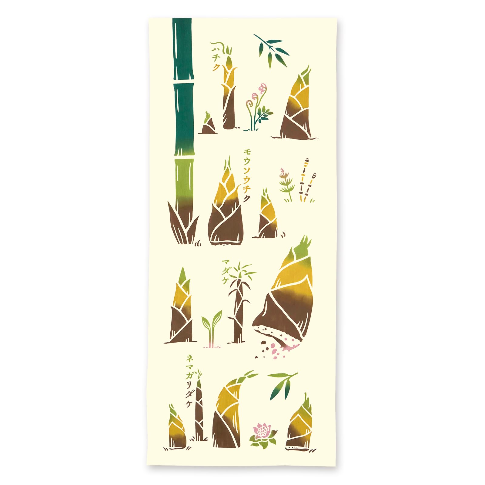 

Tenugui hand stylish hand dyed made in souvenir from traditional seasonal bamboo shoot mail 35 x 90 50276 shoot [JIKAN STYLE] towel, towel, cotton,