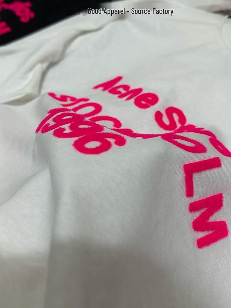 1996 Rose Red Unisex Cotton Linen Flock Long Sleeve T-Shirt - New Year Limited Edition