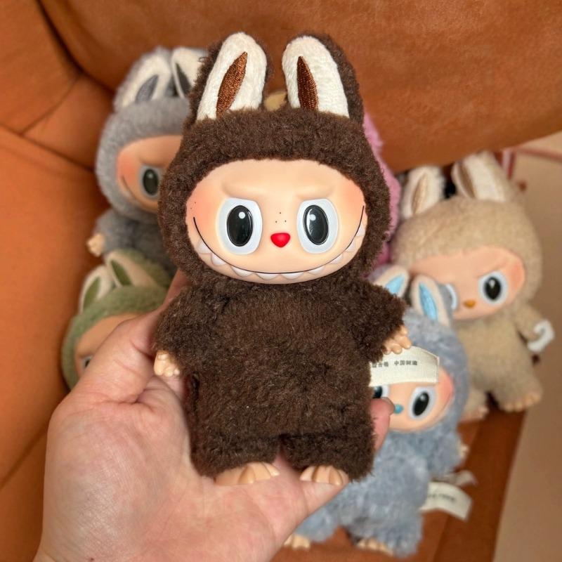 Labubu Rabub Heart Macaron Blind Box Sitting Doll Plush Party Vinyl Tide Play