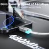 QOOVI PD 240W USB C to USB Type C Cable For Macbook Laptop Charger Fast Charging For iPhone 16 Xiaomi Samsung Charge Cord