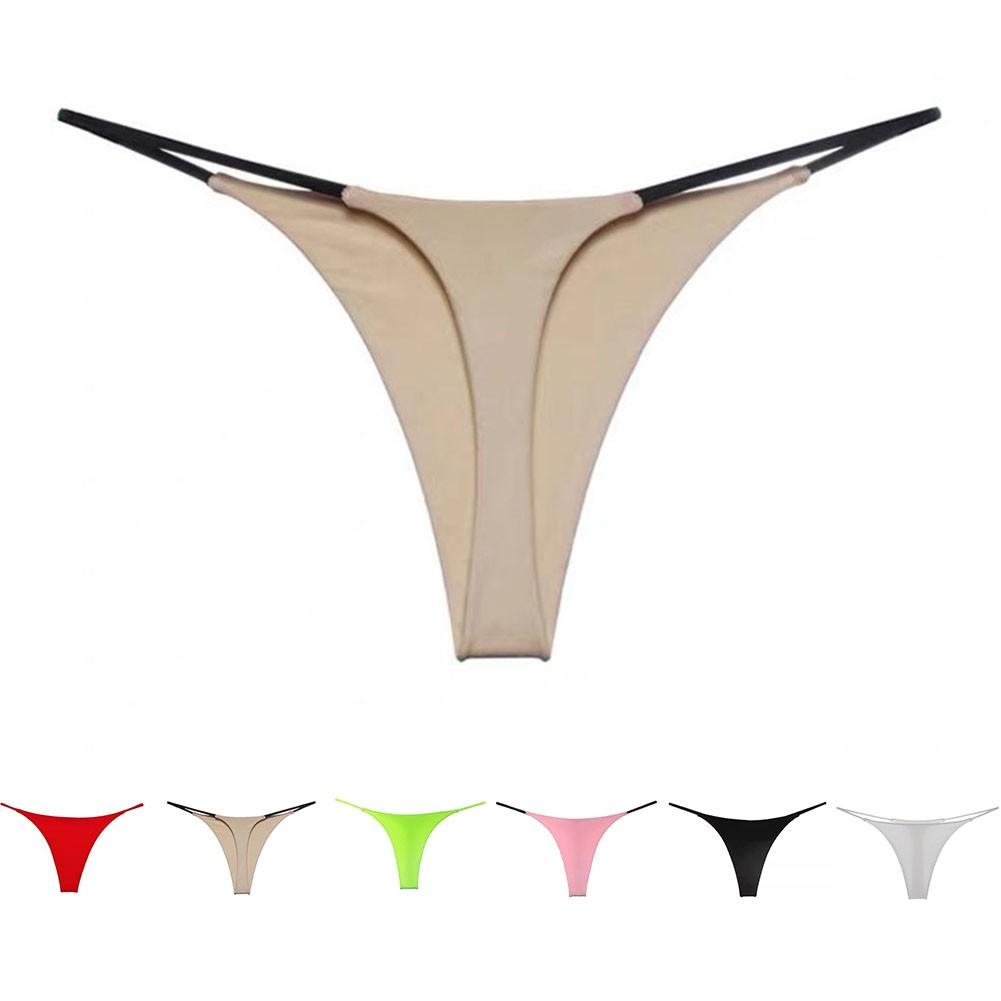 Women Panties Sexy Thongs Low Rise G Strings Lingerie Briefs Tanga Fruit Green