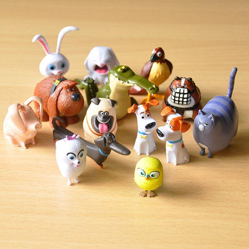 Secret The Life Of Pets Max Snowball Duke Gidget Action Figure Toys 14 Pcs