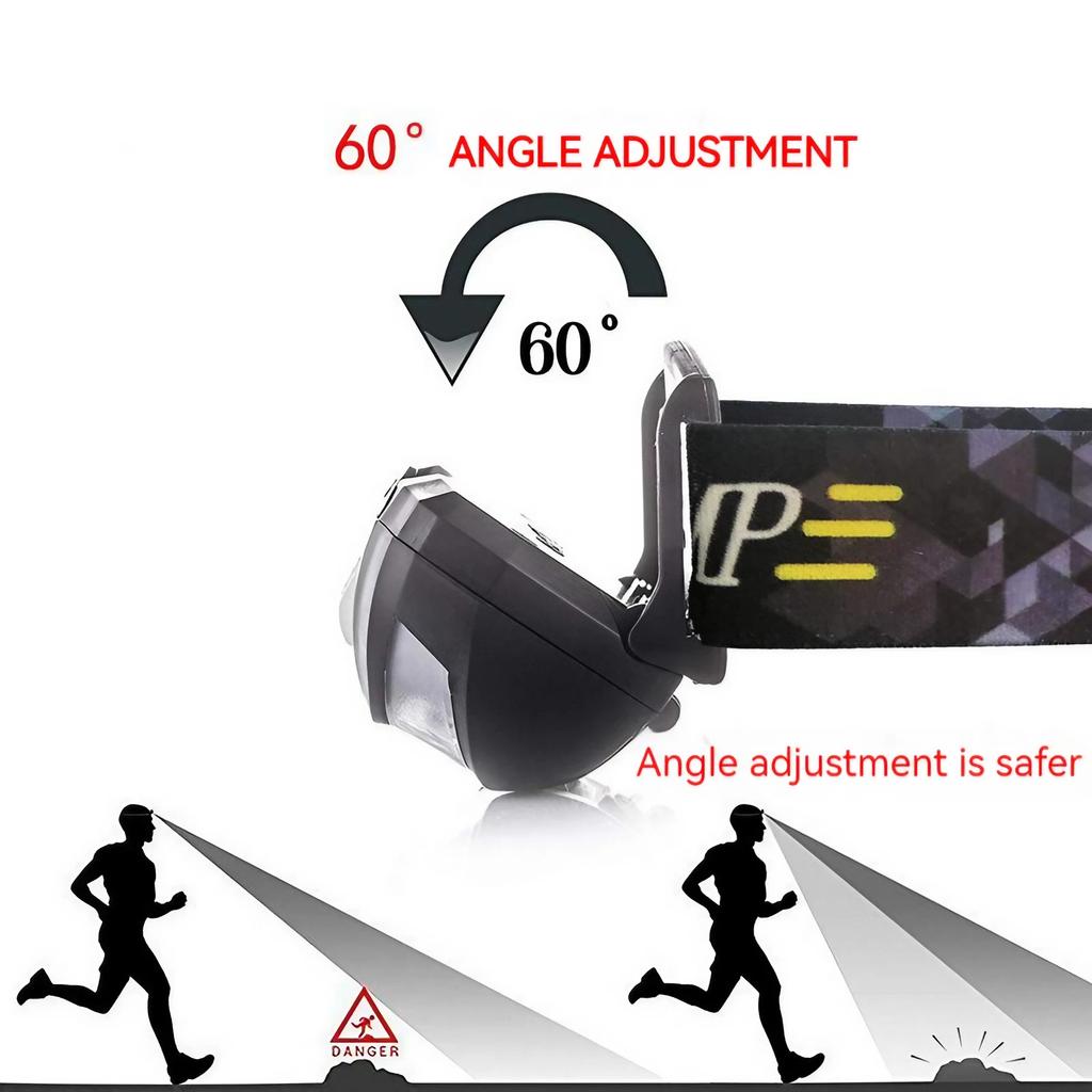 3W outdoor essential LED high brightness white light USB rechargeable headlight waterproof and multifunctional headlight