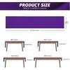Quimoy 12 Pack Purple Satin Table Runner 12 x 108 Inch, Table Runner for Party Wedding Banquet Birthday Graduation Decoration, Bright Silk Smooth