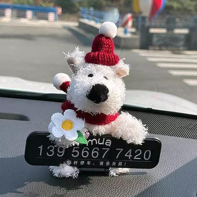 Šteniatko Plyšová Bábika Dekor Spojky,Dekorácia Prepínača Smerových Svetiel Stieračov Auta,Kawaii Pes Bábika Stieračov Auta Interiérové Doplnky Auta