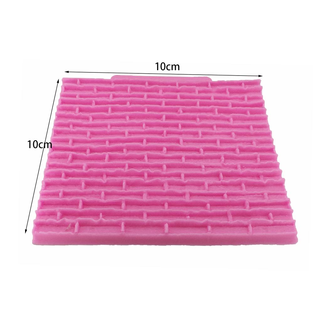 Quadratische Matte Fondant Wandfliesen Formen Spitze Silikon Süßigkeiten Kuchen Rand Dekoration Schokolade Zebra Form
