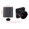 6.5 Inch Solar Powered Exhaust Fan 50W 12V ABS Monocrystalline Silicon Solar Panel Ventilation Fan Kit For Round Pipe Pet House