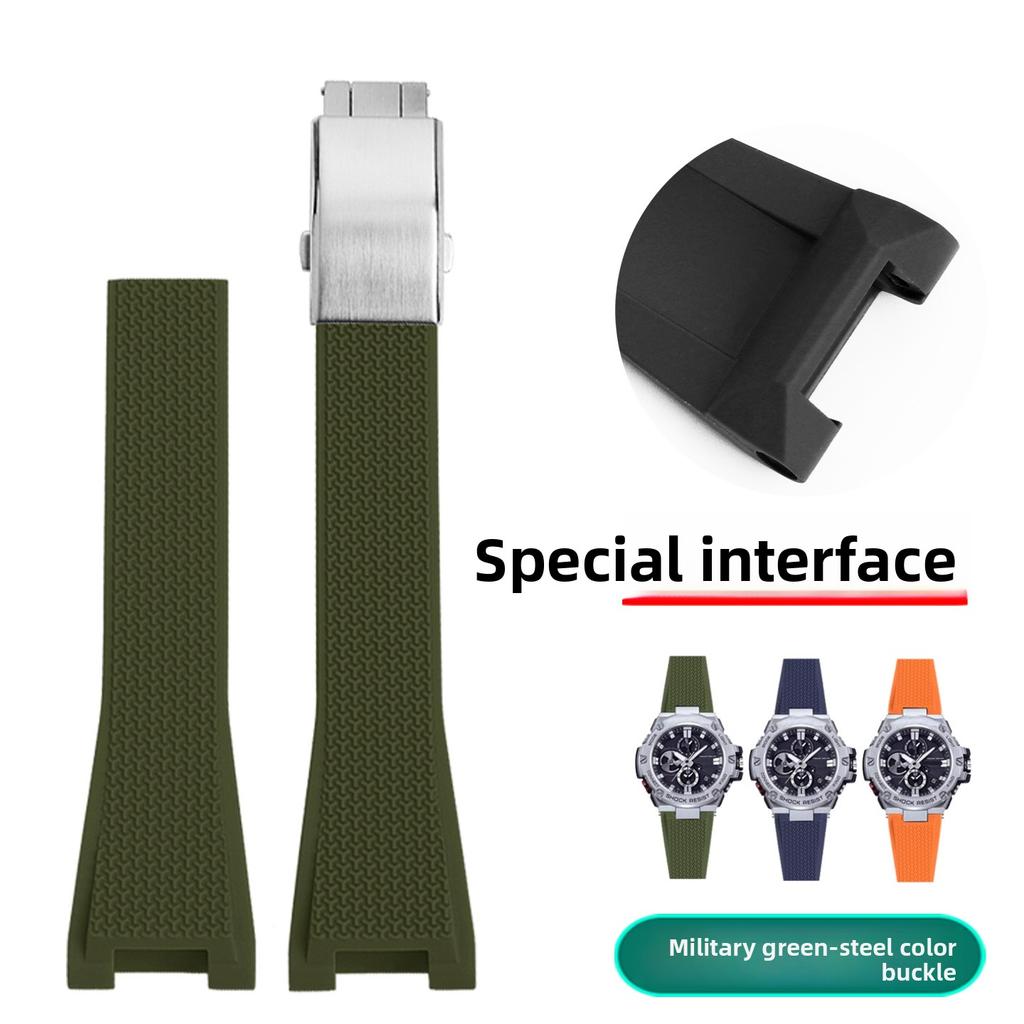GST-B100 Resin Strap For Casio G-SHOCK GST B100 GST-120 400G 110 S130 GST-W300 Men Waterproof Silicone rubber watch band replace