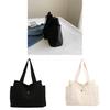 Canvas Tote Bag Large Capacity With Zipper For Commuting And Casual Daily Use