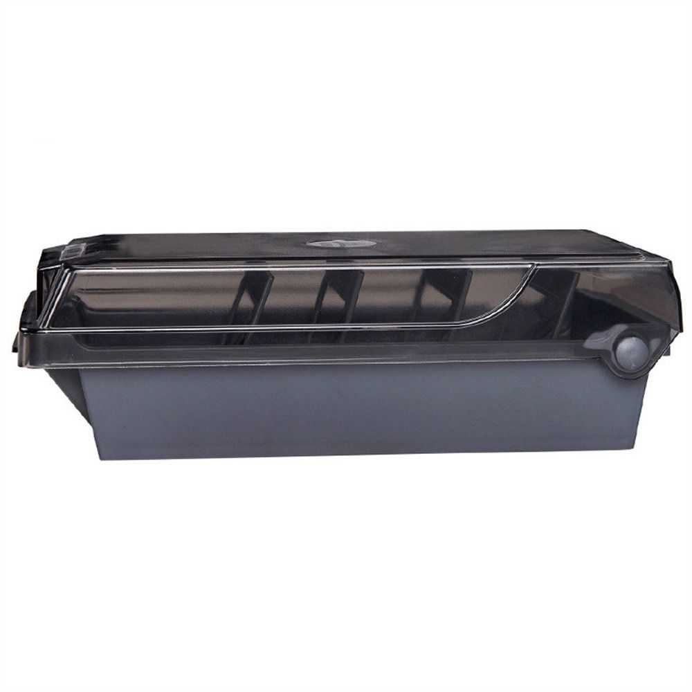 Desktop Storage Business Card Box 4 Dividers Index Card Holder Name Card Organizer  Recipe Card