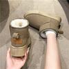Thick-soled Short Boots Women's Winter Snow Boots Fur Integrated Fleece Thickened Versatile Cotton Shoes Low Tube Women's Boots Wholesale