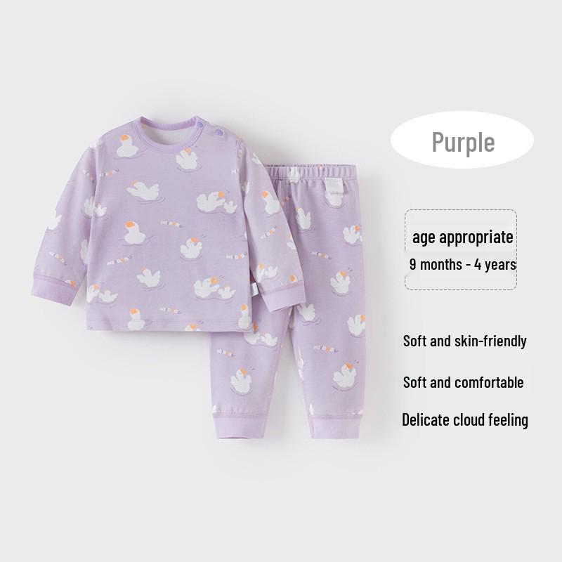 Autumn Baby & Kids Underwear Set: Warm, Split Design for Boys & Girls 90 cm