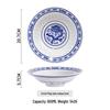 Exquisite Blue and White Retro Porcelain Bowl Set for Hotel and Home Use