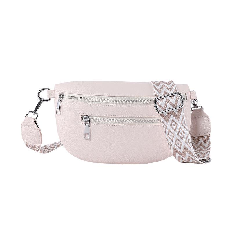 

Women s Spring 2025 Dumpling Bag - Trendy Jacquard Webbing PU Leather Crossbody in European & American Style