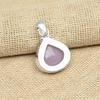 Pink Chalcedony Gemstone 925 Sterling Silver Jewelry Charming Pendant Handmade Gift For Her