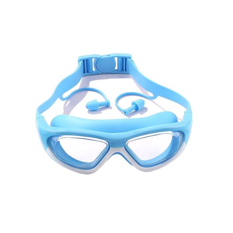 Children's Large Frame HD Waterproof Anti-Fog Swim Goggles for Boys & Girls