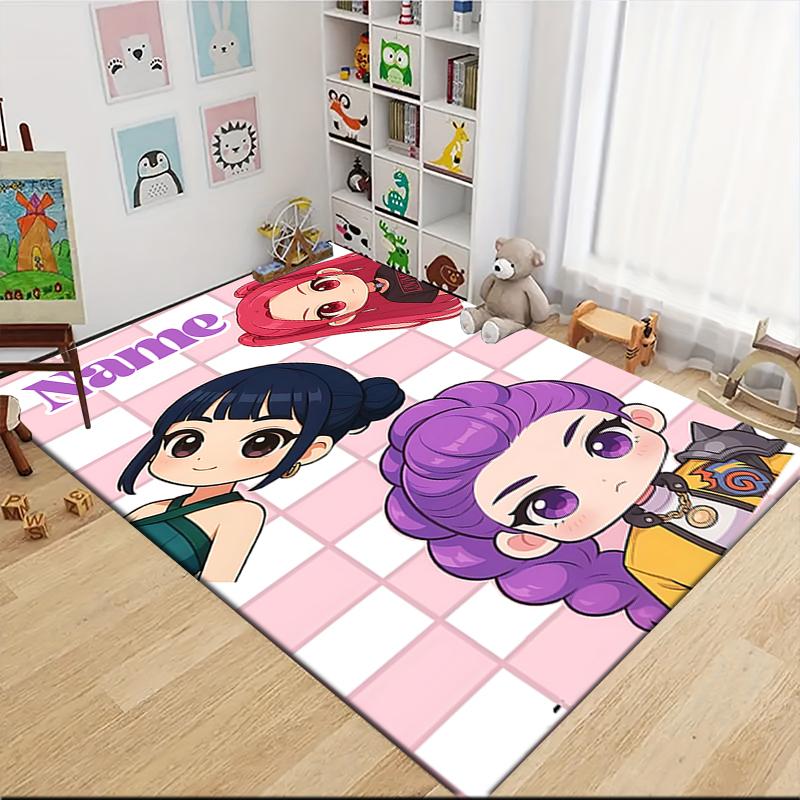 Custom Name "Shark Power: Tralalero Triala" Carpet Rug Customizable Soft Washable Anti-Slip Home Living Room Sofa Mats Personalized Rug. 090994