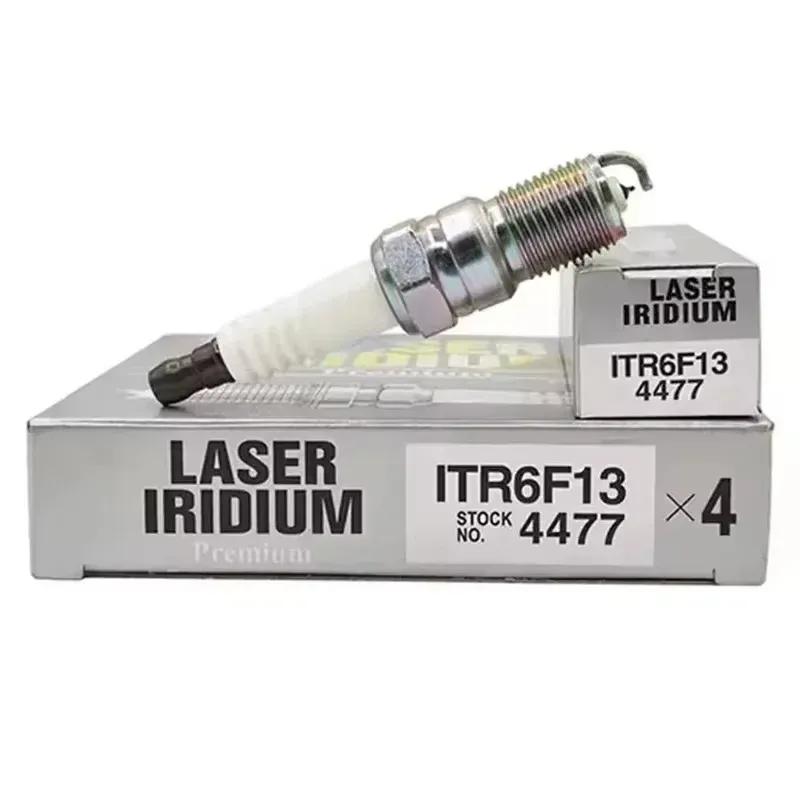 4/6PCS ITR6F-13 4477 Laser Iridium Spark Plugs Candles For Ford Mazda Jaguar Volvo ITR6F13-4477 3S4J-12405-AB 4pcs