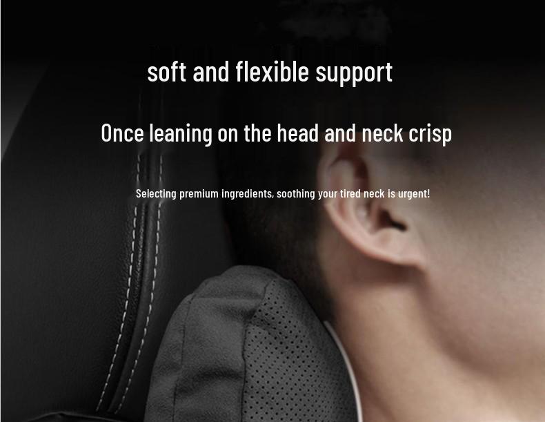 Suede Neck Support Pillow for Maserati Quattroporte, Ghibli, Levante & Maybach Car Seats.