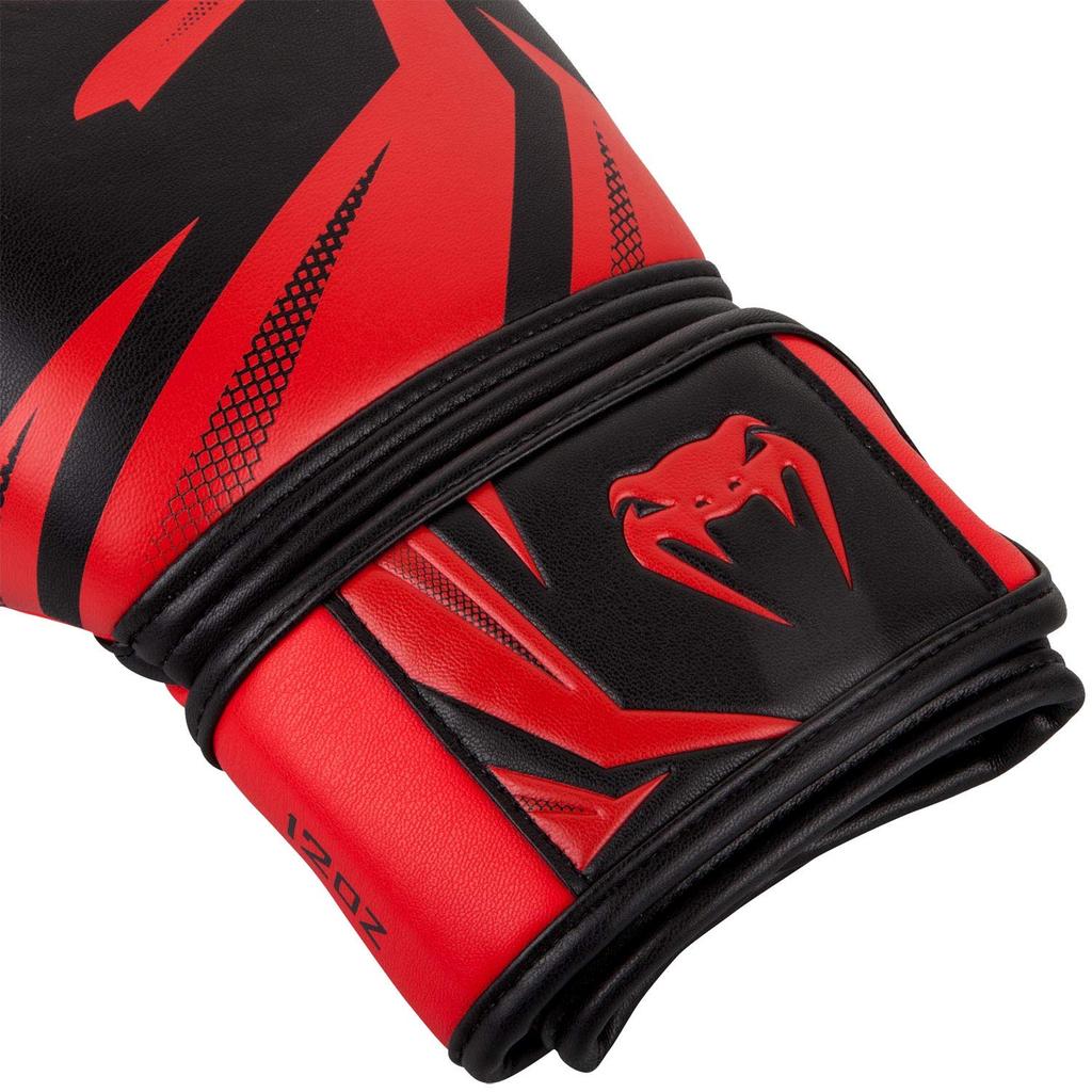 VENUM Challenger Boxing Gloves 3.0 (Black/Red, 14oz)