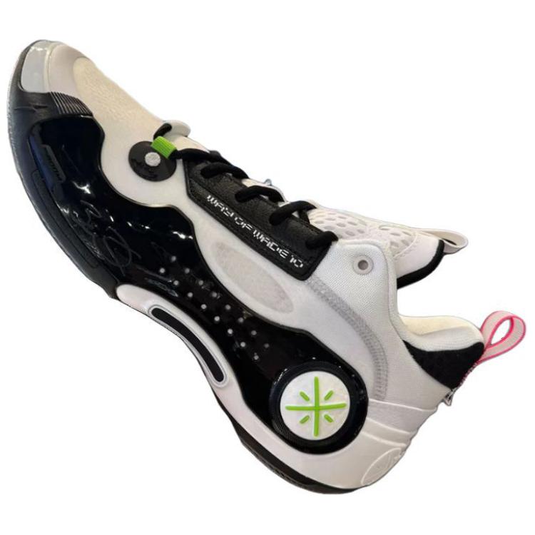 Li Ning Wade Way 10 Low Panda Edition Comfortable Versatile Non-Slip Durable Support Low-Top Basketball Shoes Men Sneaker White Black ABAS083-28