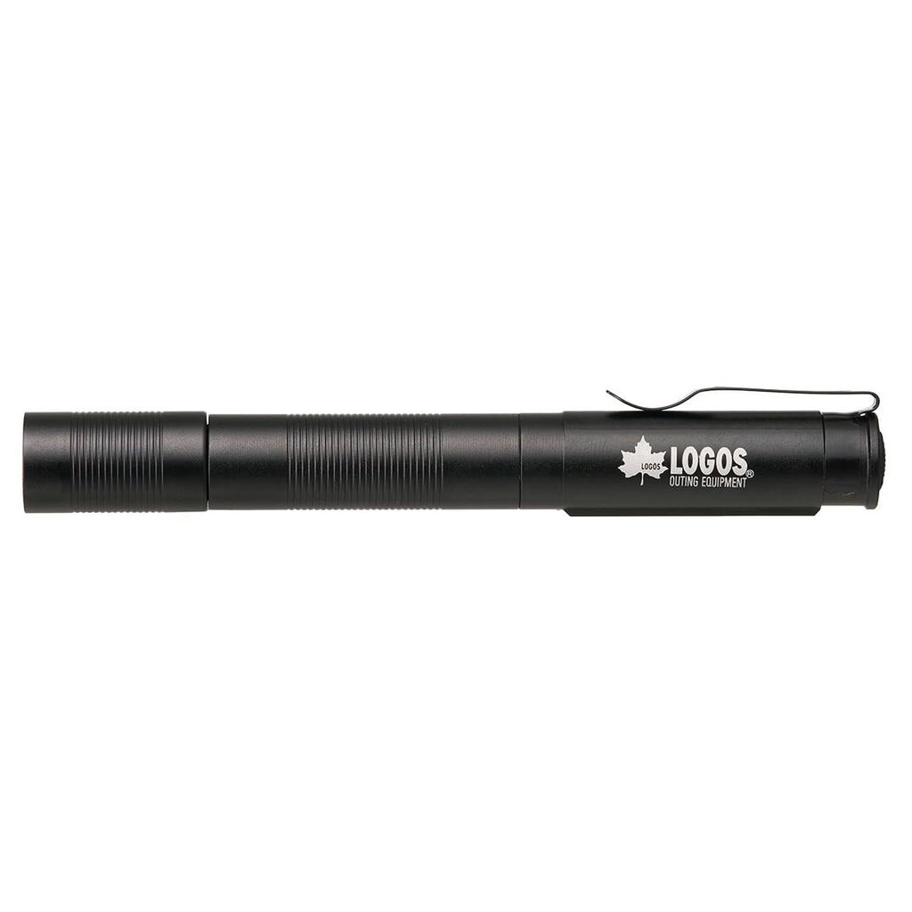 LOGOS Portable USB Rechargeable LED Penlight 90 Lumens Zoomable Pocket Flashlight IP43 Waterproof Lightweight Aluminum Torch for Camping Disaster Prep