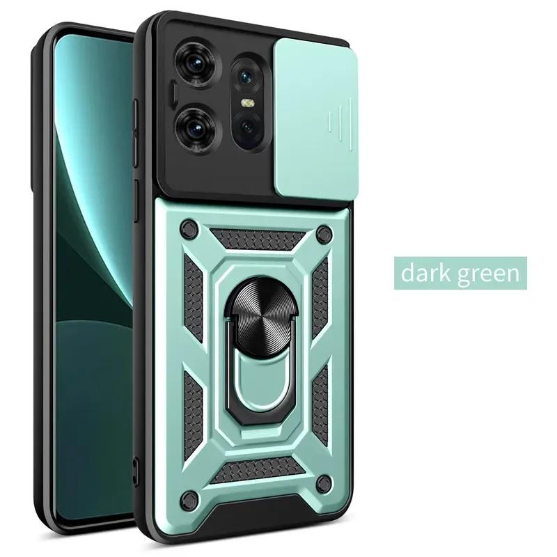 Shockproof Armor Case for Motorola  Edge 50 40 NEO 30 Pro Ultra Fusion G04 G34 G84 G54 G42 Ring Holder Slide Lens Protect Cover