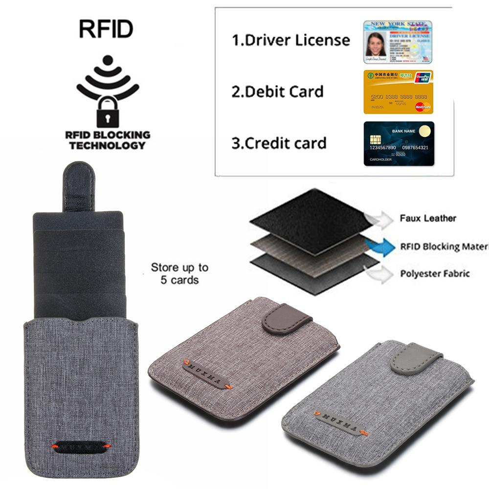 

Клейкая наклейка из искусственной кожи, чехол для кредитных карт, RFID-блокировка, держатель для кредитных карт, карман для телефона, кошелек