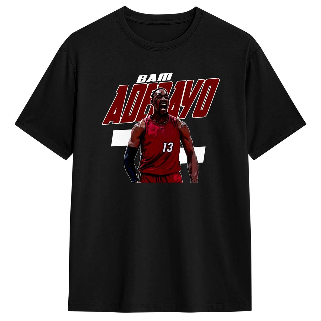 Bam Adebayo 13 T Shirt Unisex Pure Cotton Novelty TShirt Crew Neck Tee Shirt Short Sleeve Clothing Summer
