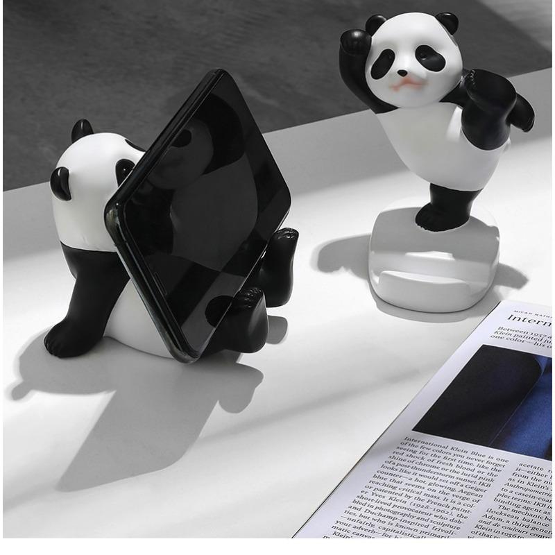 Cartoon Panda Stand for Mobile Phones and Tablets Universal Lazy Artifact Fun and Cute Decorative Ornaments