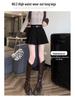 Women's Khaki Woolen Pleated High-Waist A-line Shorts - Autumn/Winter 2025 Collection